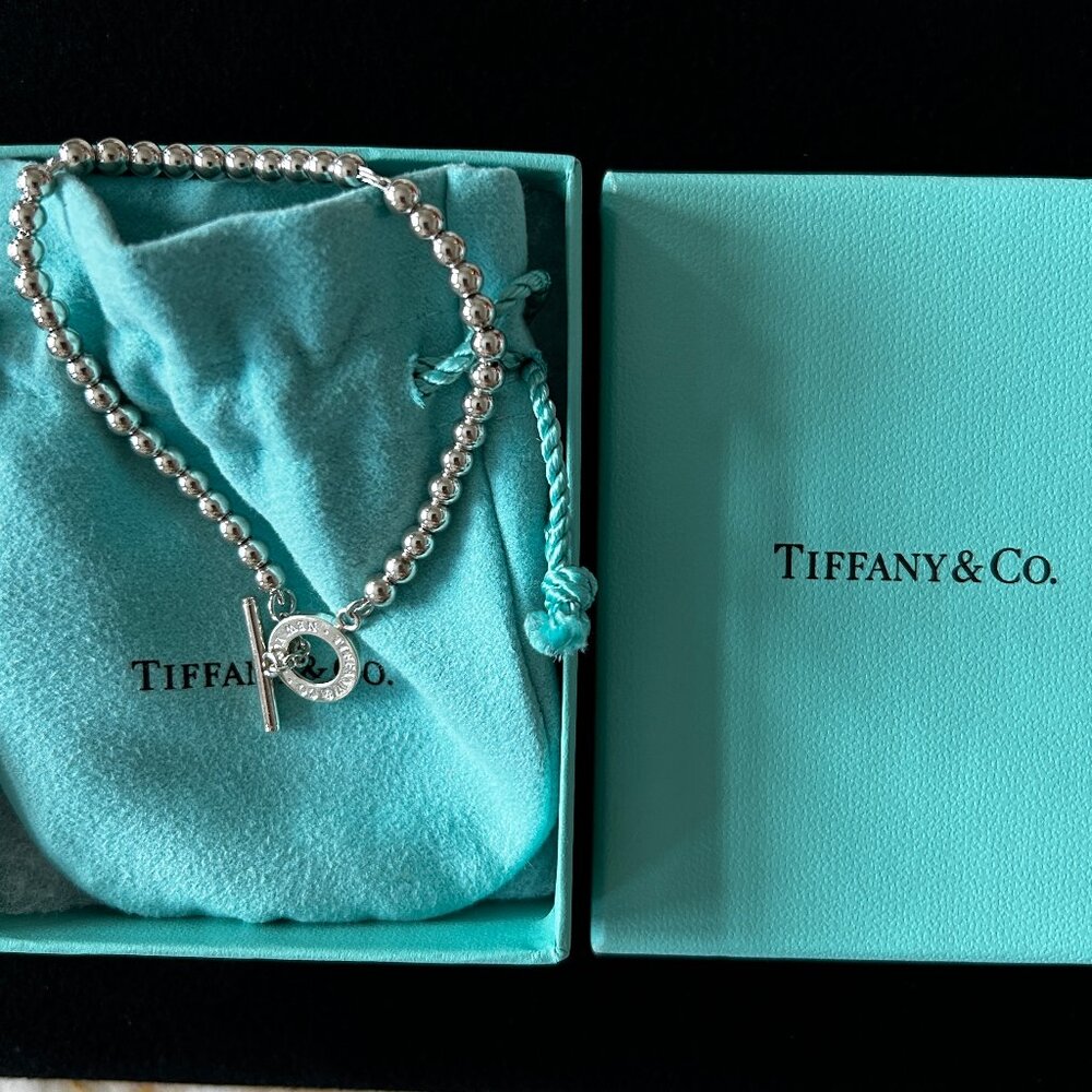 Tiffany & Co. Silver Toggle Bead Bracelet